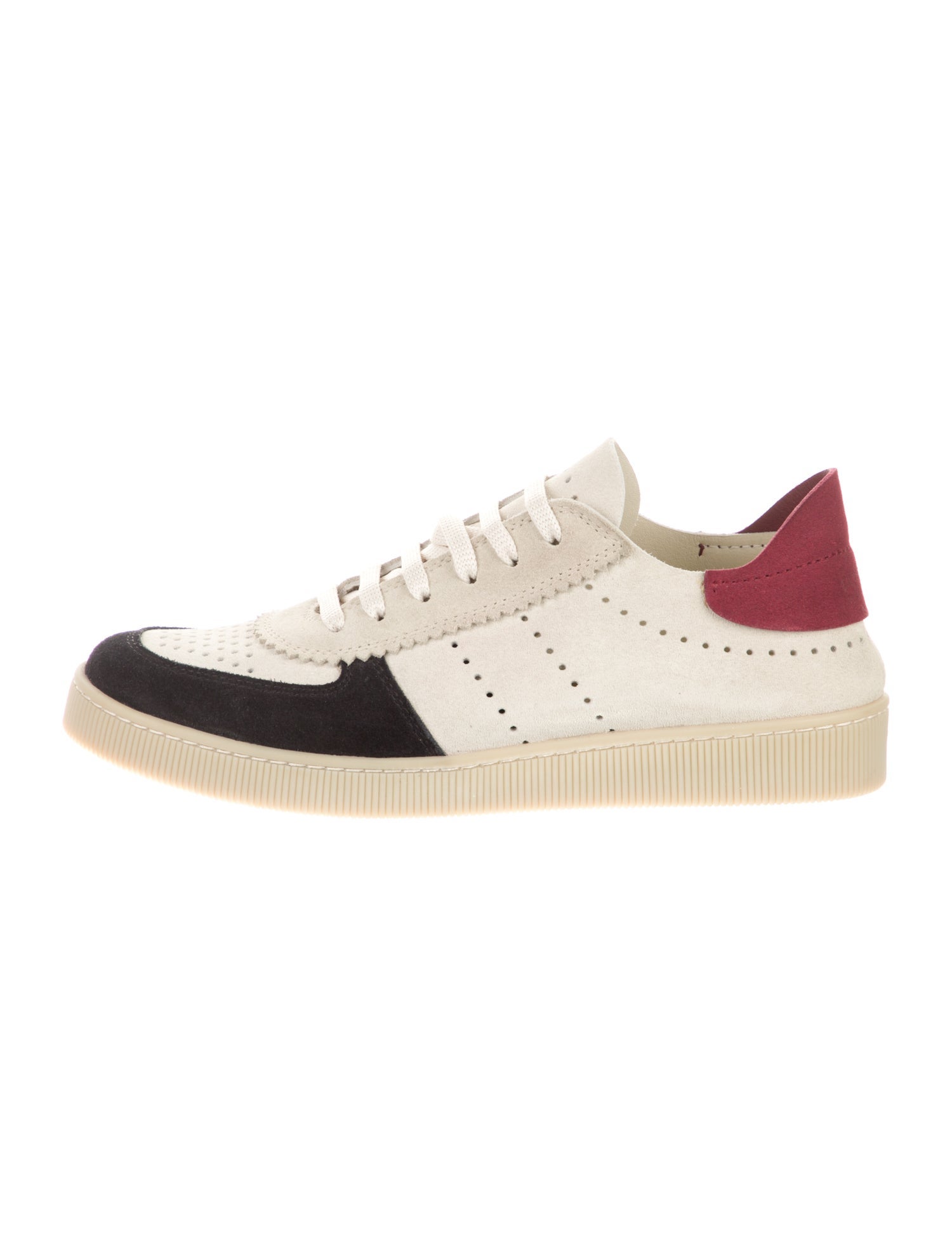 Pedro Garcia Suede Colorblock Pattern Sneakers