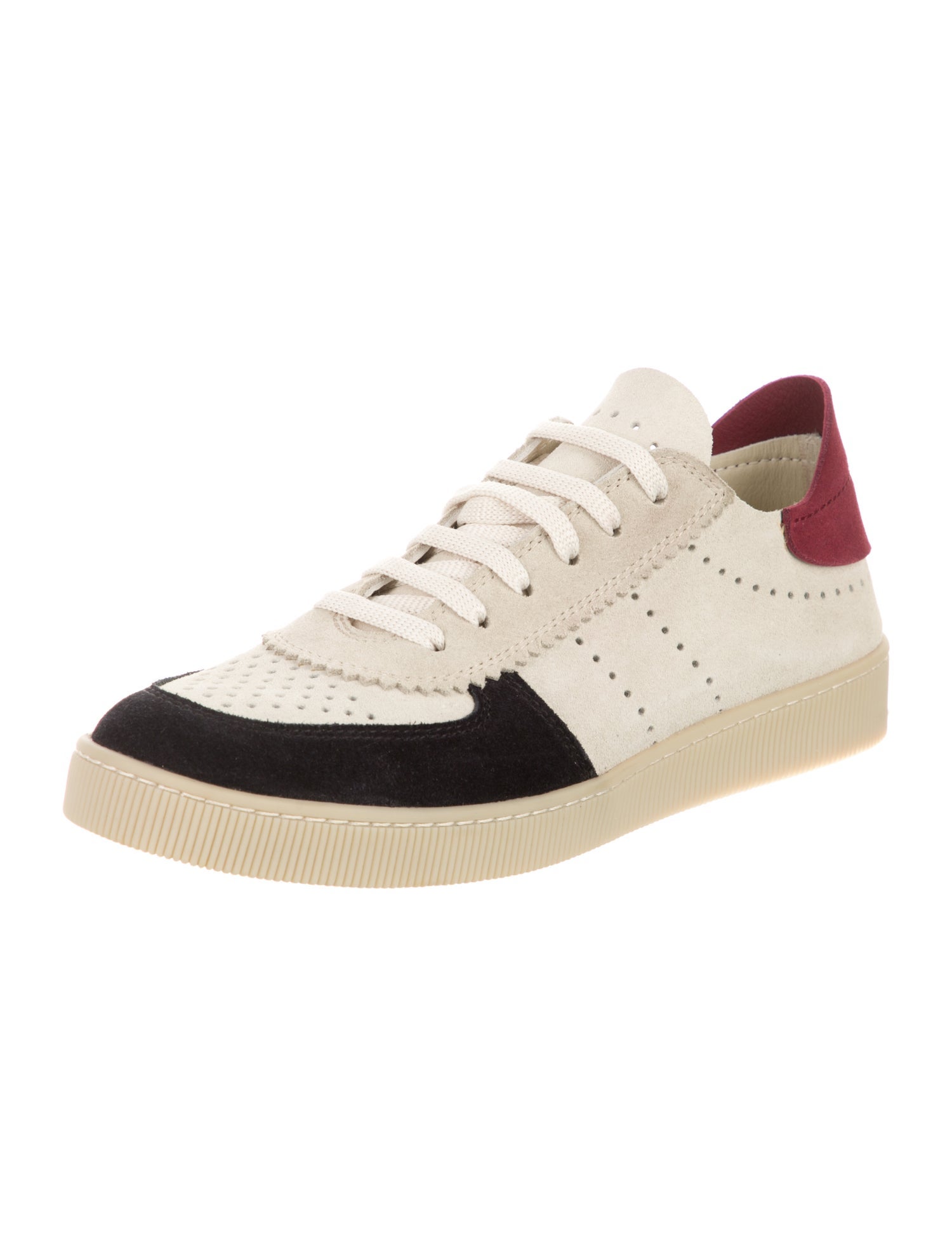 Pedro Garcia Suede Colorblock Pattern Sneakers