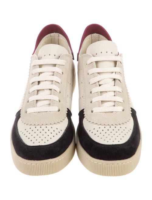 Pedro Garcia Suede Colorblock Pattern Sneakers