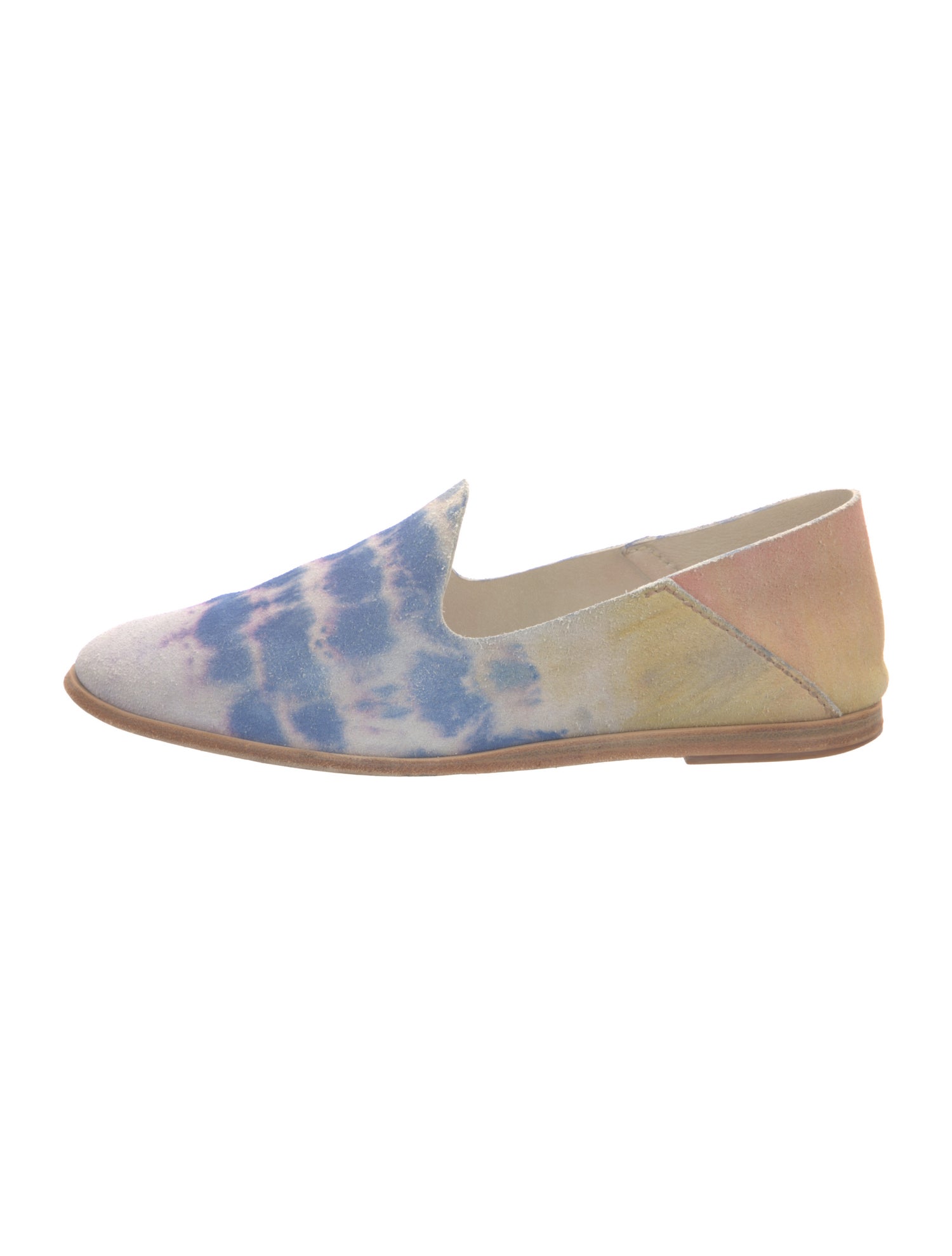 Pedro Garcia Suede Tie-Dye Print Loafers