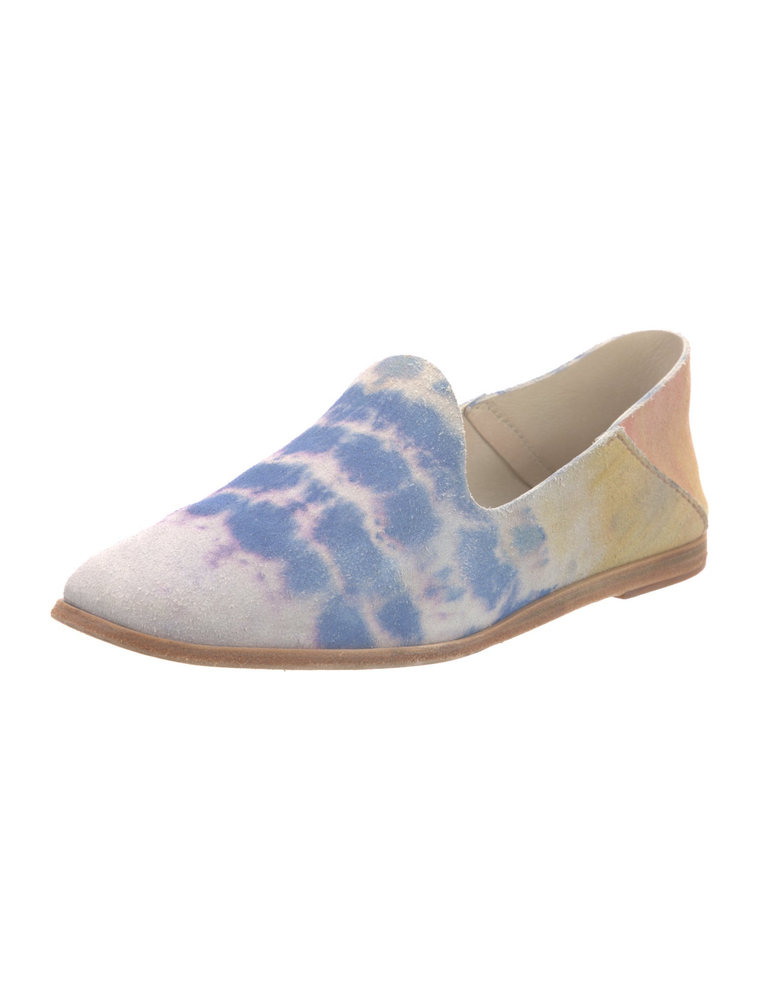 Pedro Garcia Suede Tie-Dye Print Loafers