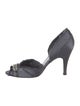 Pedro Garcia Satin Crystal Embellishments D'Orsay Pumps