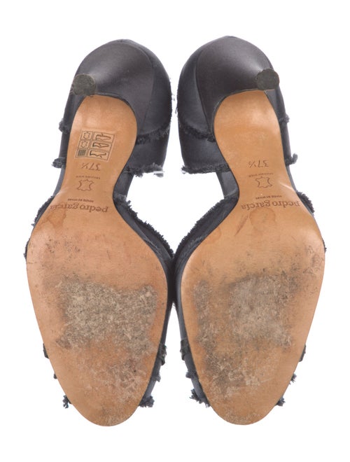 Pedro Garcia Satin Crystal Embellishments D'Orsay Pumps