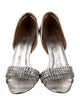 Pedro Garcia Leather Crystal Embellishments Slingback Sandals