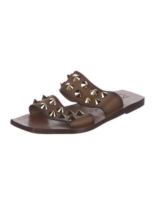 Pedro Garcia Leather Studded Accents Slides