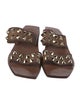 Pedro Garcia Leather Studded Accents Slides