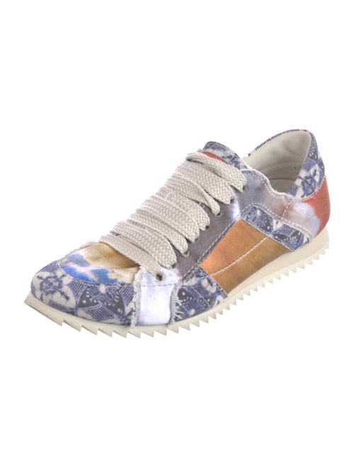 Pedro Garcia Satin Printed Sneakers