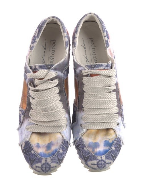 Pedro Garcia Satin Printed Sneakers