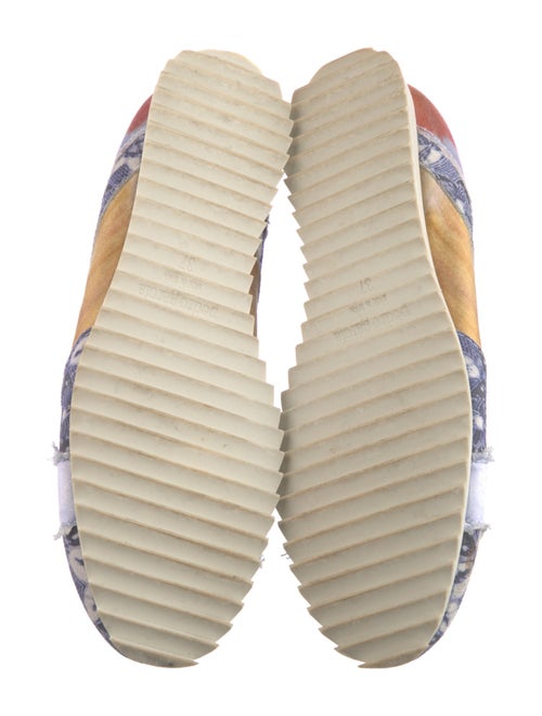 Pedro Garcia Satin Printed Sneakers