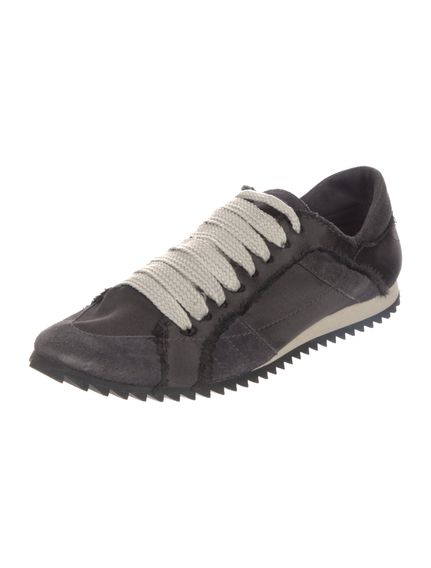 Pedro Garcia Suede Raw-Edge Trim Sneakers