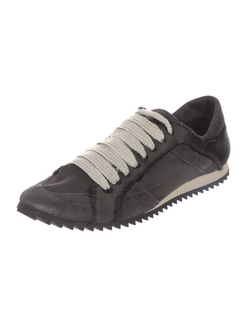 Pedro Garcia Suede Raw-Edge Trim Sneakers
