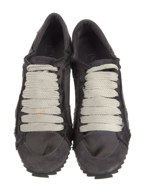 Pedro Garcia Suede Raw-Edge Trim Sneakers