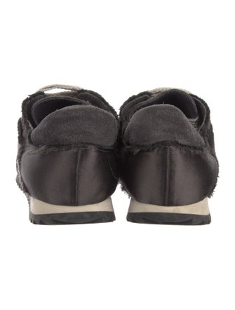 Pedro Garcia Suede Raw-Edge Trim Sneakers