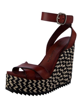 Pedro Garcia Leather Patterned Sandals