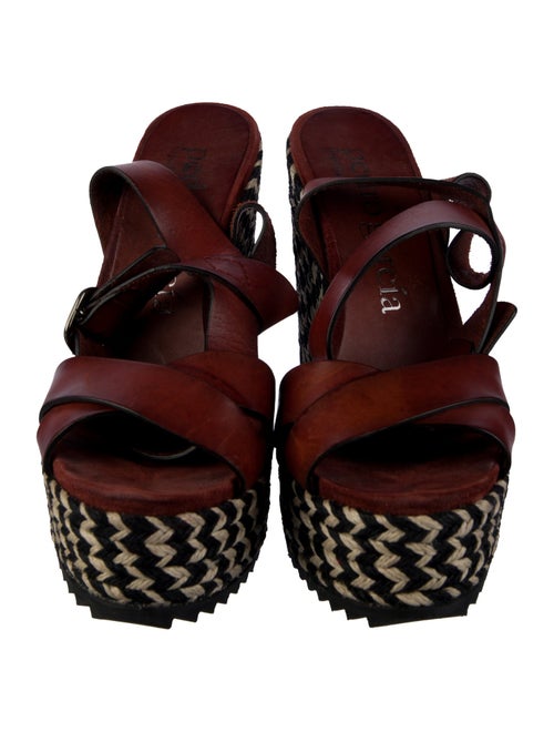 Pedro Garcia Leather Patterned Sandals