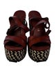 Pedro Garcia Leather Patterned Sandals