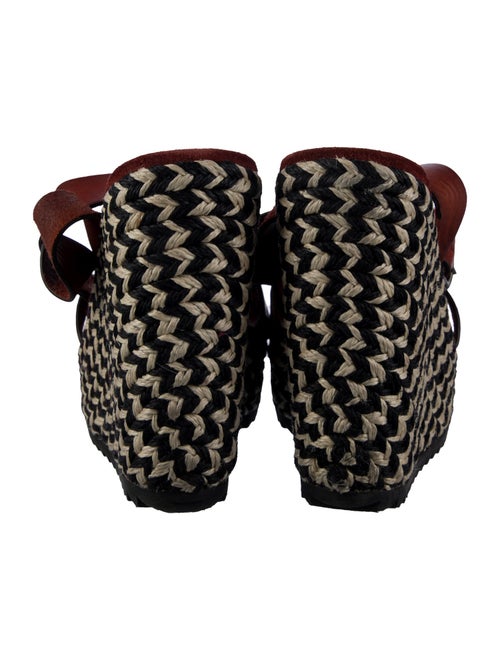 Pedro Garcia Leather Patterned Sandals