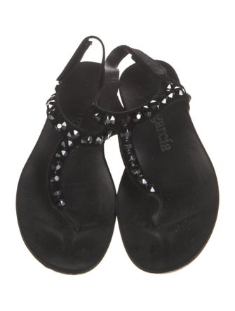 Pedro Garcia Suede T-Strap Sandals