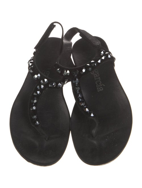 Pedro Garcia Suede T-Strap Sandals