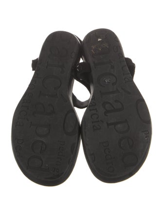 Pedro Garcia Suede T-Strap Sandals