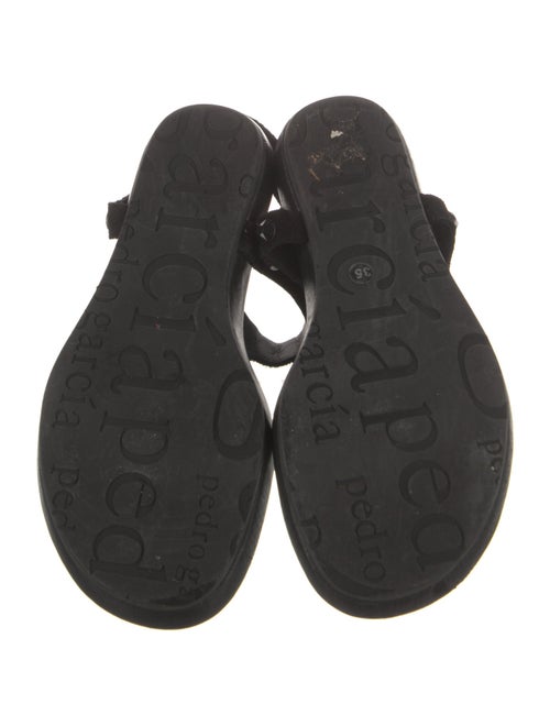 Pedro Garcia Suede T-Strap Sandals