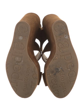 Pedro Garcia Suede Slingback Sandals