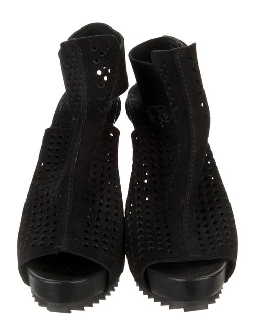 Pedro Garcia Suede Mesh Accents Gladiator Sandals