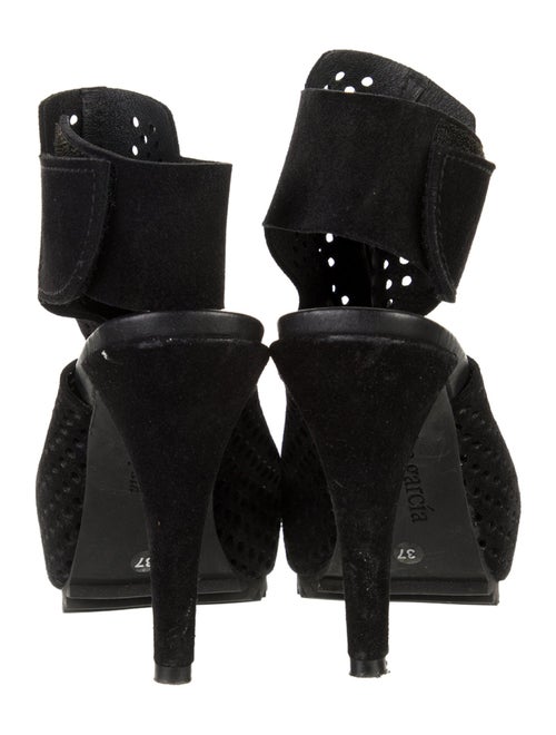 Pedro Garcia Suede Mesh Accents Gladiator Sandals
