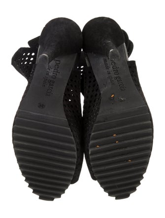 Pedro Garcia Suede Mesh Accents Gladiator Sandals
