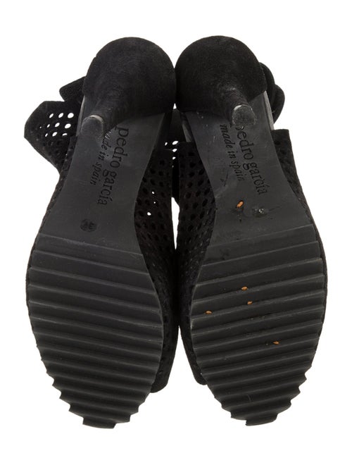 Pedro Garcia Suede Mesh Accents Gladiator Sandals