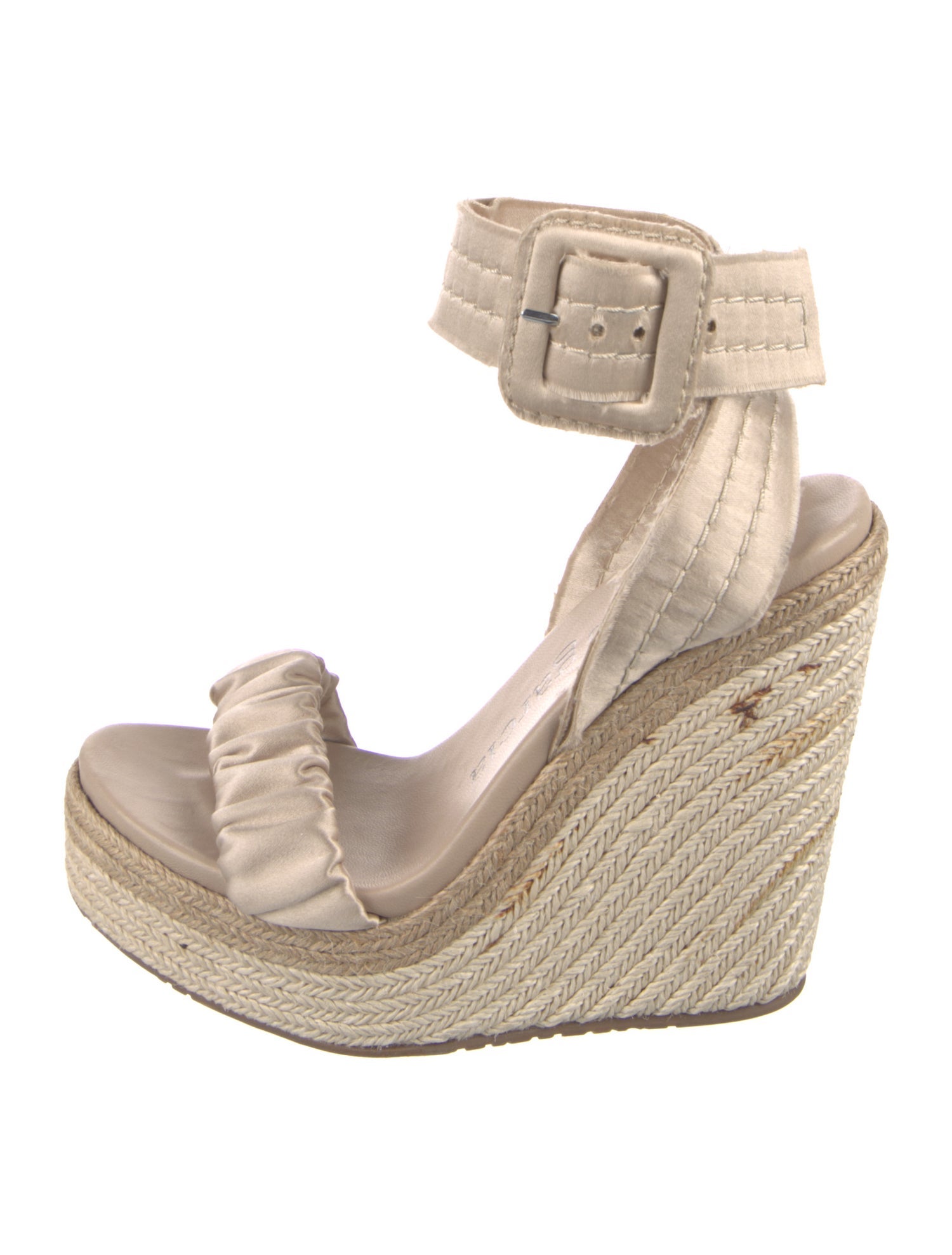 Pedro Garcia Satin Animal Print Espadrilles