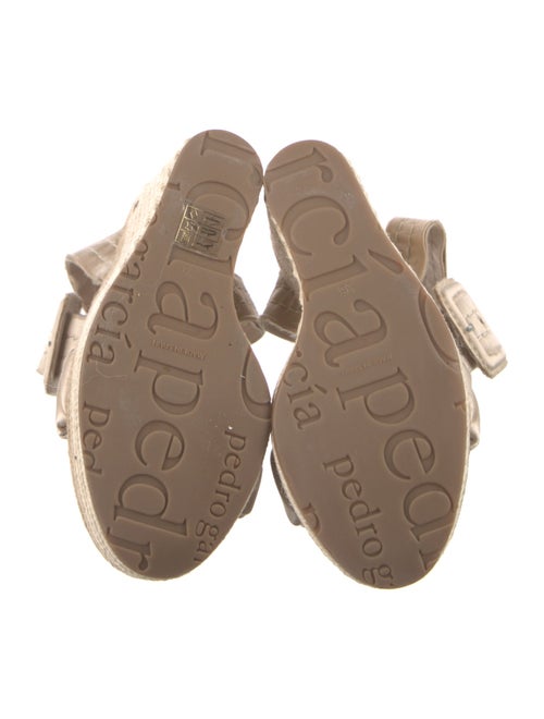 Pedro Garcia Satin Animal Print Espadrilles