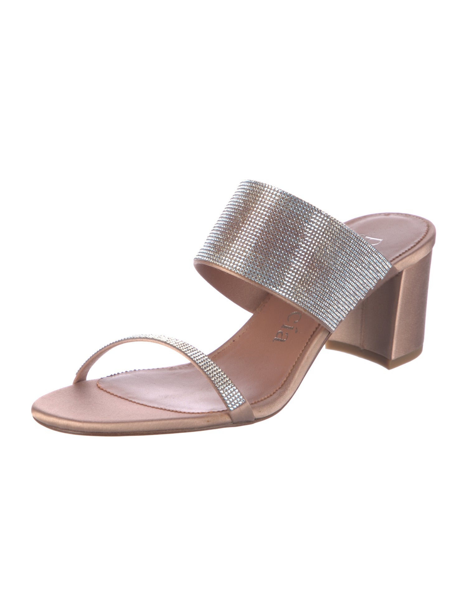 Pedro Garcia Satin Animal Print Slides