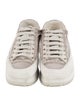 Pedro Garcia Satin Raw-Edge Trim Sneakers