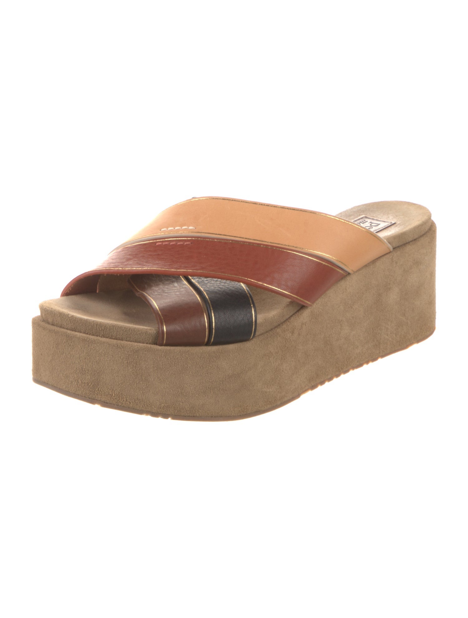 Pedro Garcia Leather Printed Slides