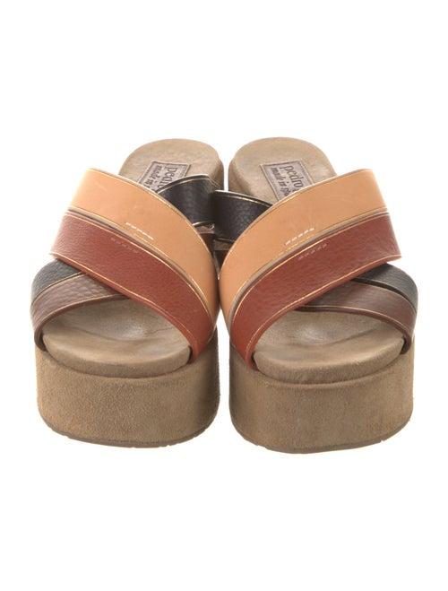 Pedro Garcia Leather Printed Slides