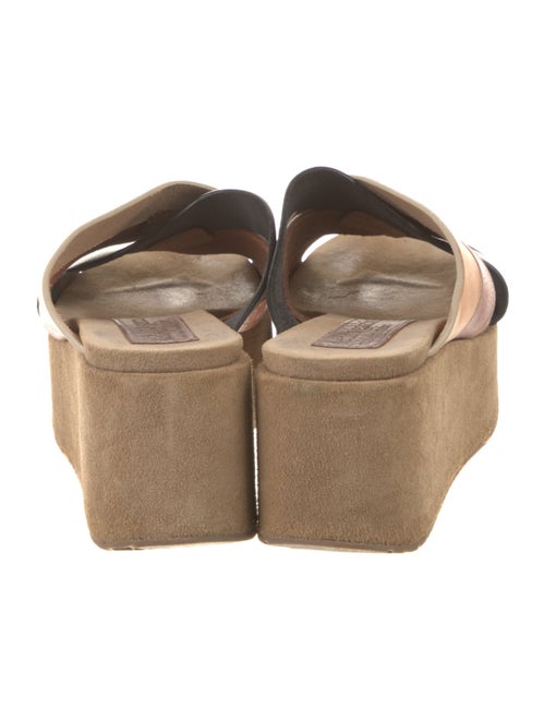 Pedro Garcia Leather Printed Slides