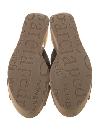 Pedro Garcia Leather Printed Slides