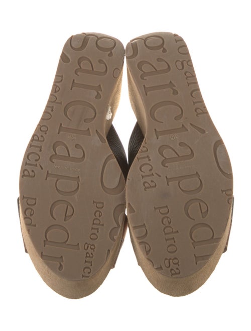 Pedro Garcia Leather Printed Slides