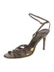 Pedro Garcia Leather Animal Print Sandals