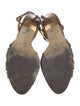 Pedro Garcia Leather Animal Print Sandals