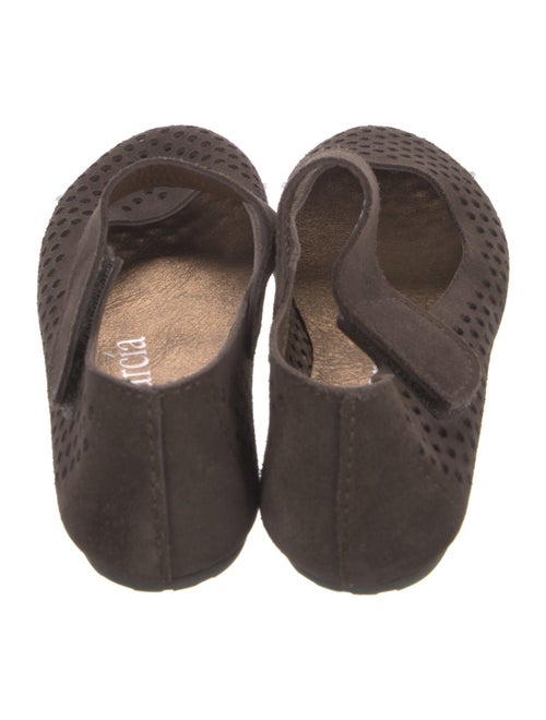 Pedro Garcia Suede Lasercut Accents Mary Jane Flats