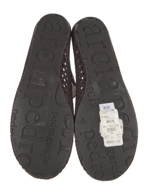 Pedro Garcia Suede Lasercut Accents Mary Jane Flats