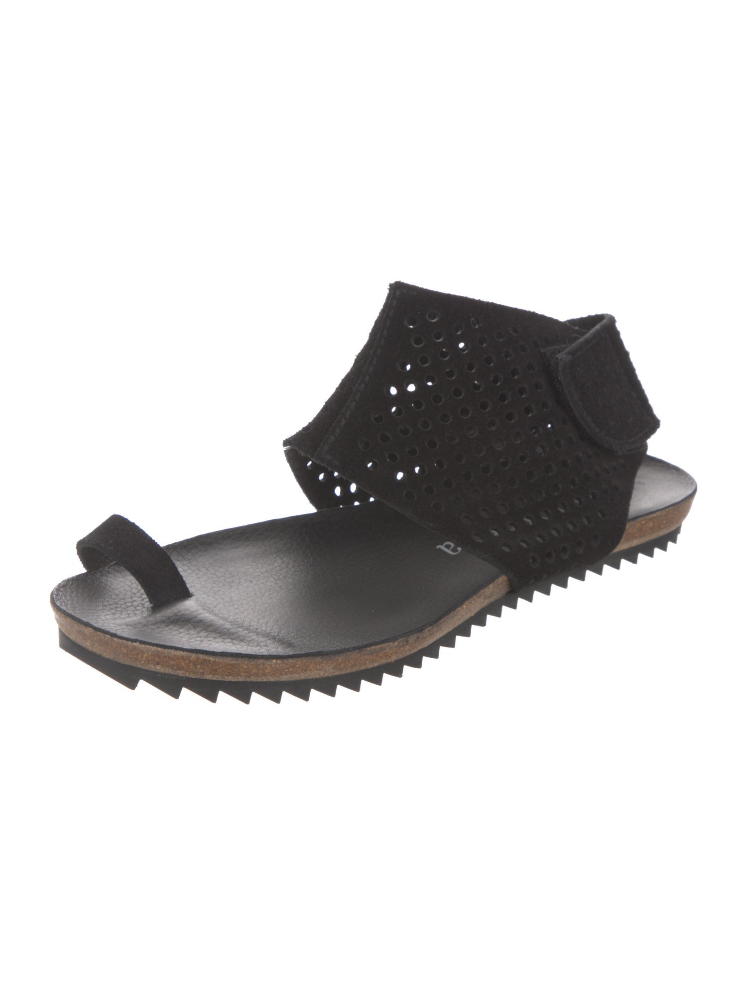 Pedro Garcia Suede Lasercut Accents Slingback Sandals