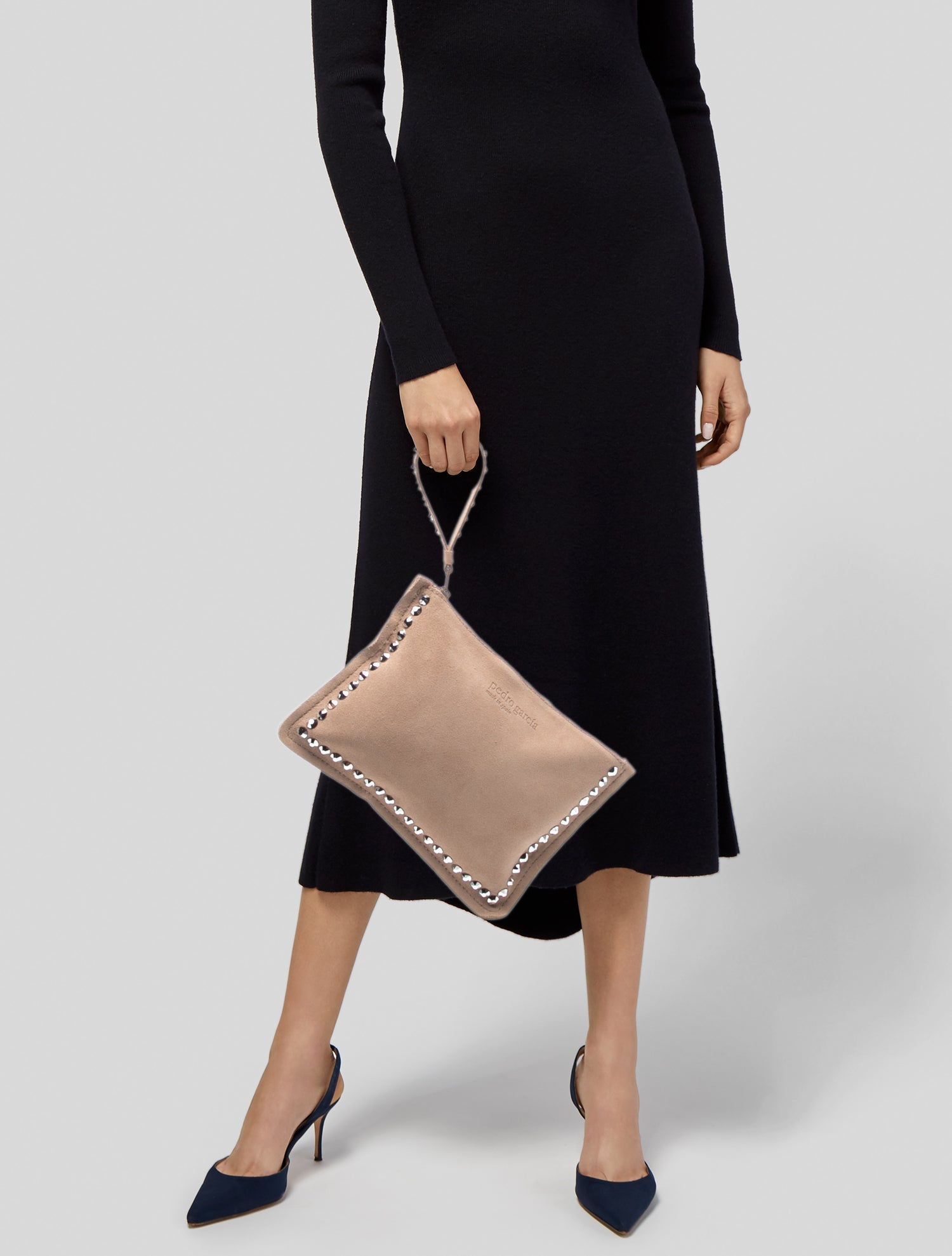 Pedro Garcia Suede Clutch