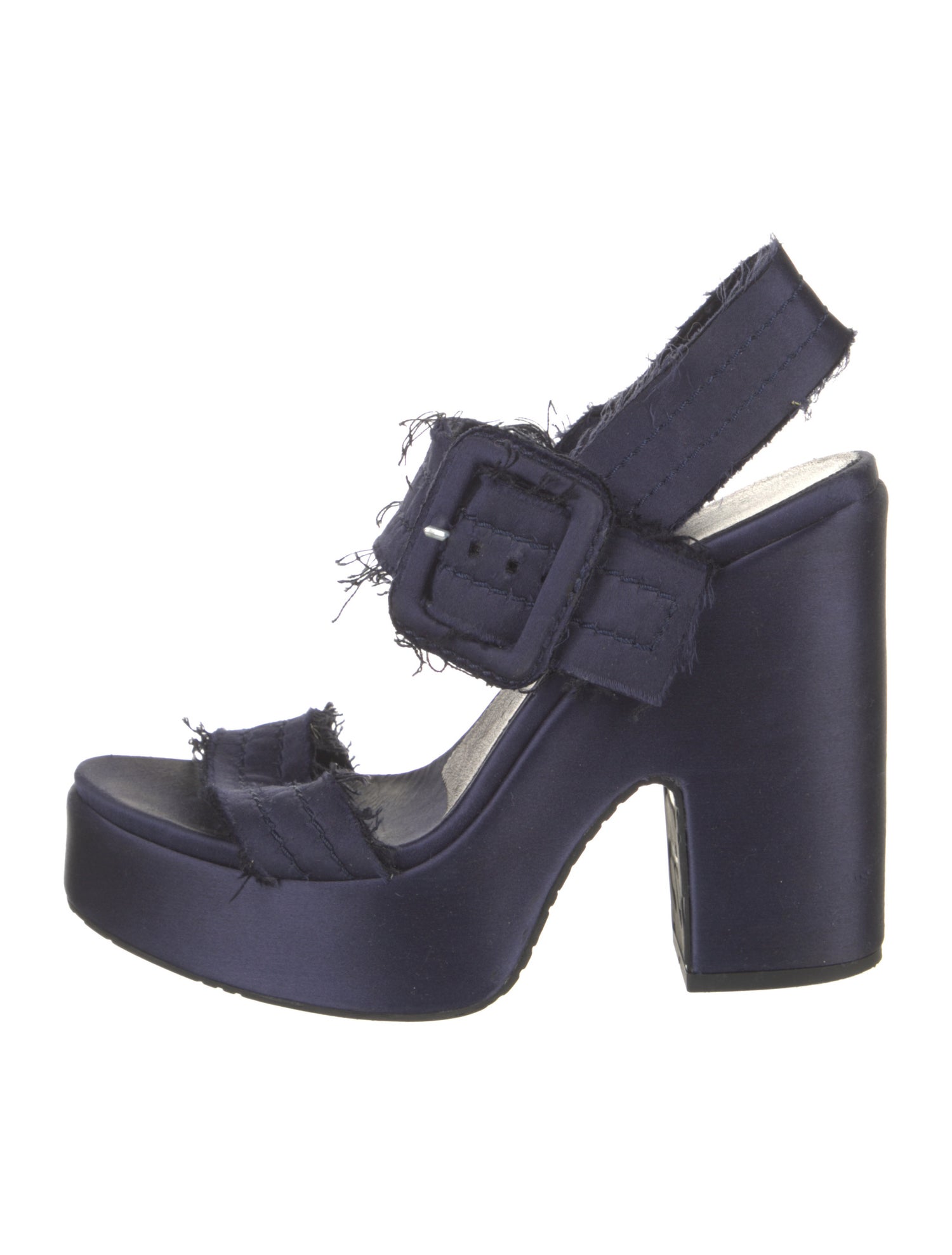 Pedro Garcia Satin T-Strap Sandals