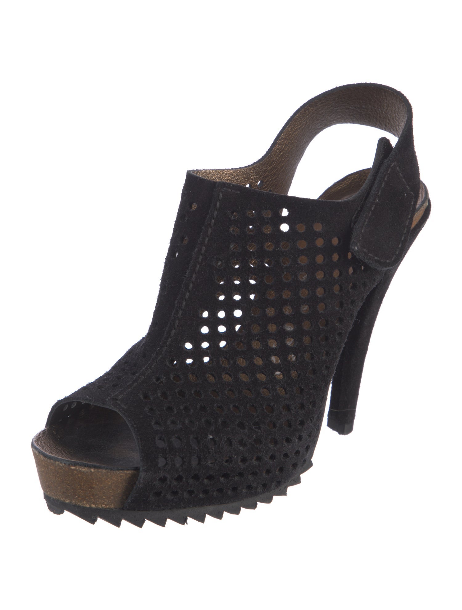 Pedro Garcia Suede Lasercut Accents Sandals