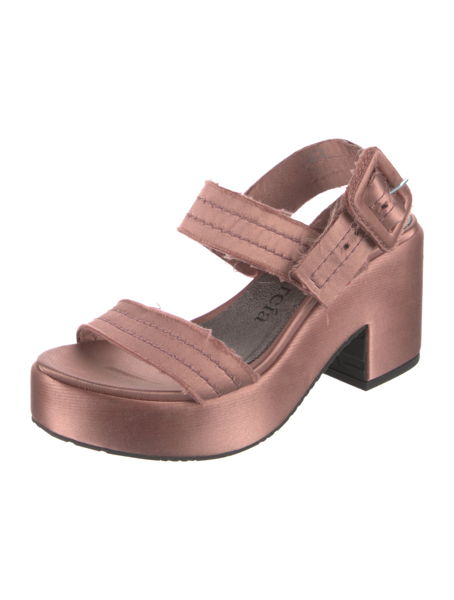 Pedro Garcia Satin Slingback Sandals