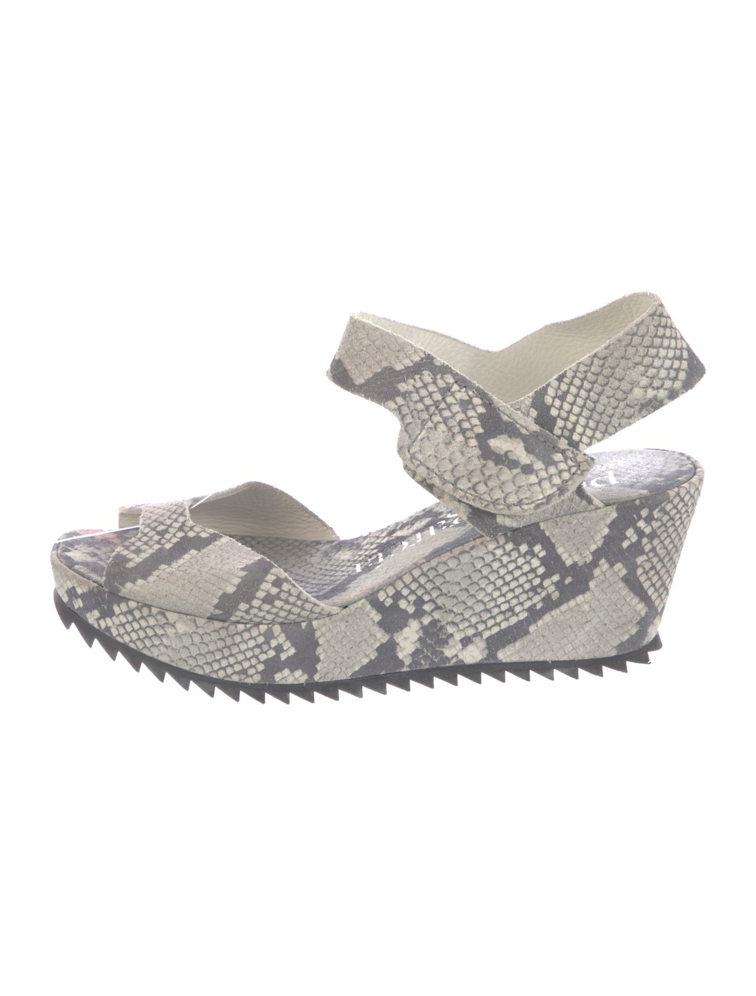 Pedro Garcia Suede Animal Print Slingback Sandals