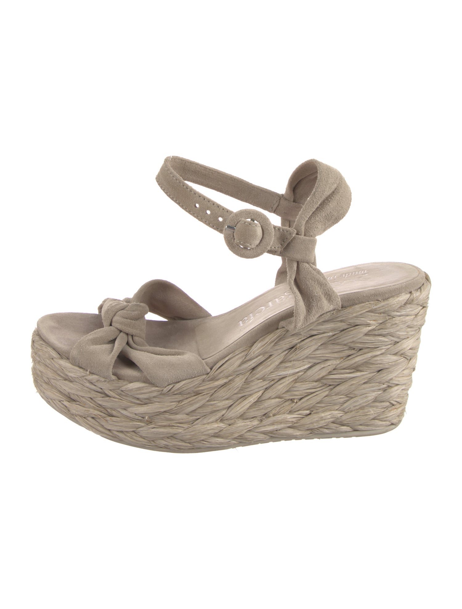 Pedro Garcia Suede Bow Accents Espadrilles